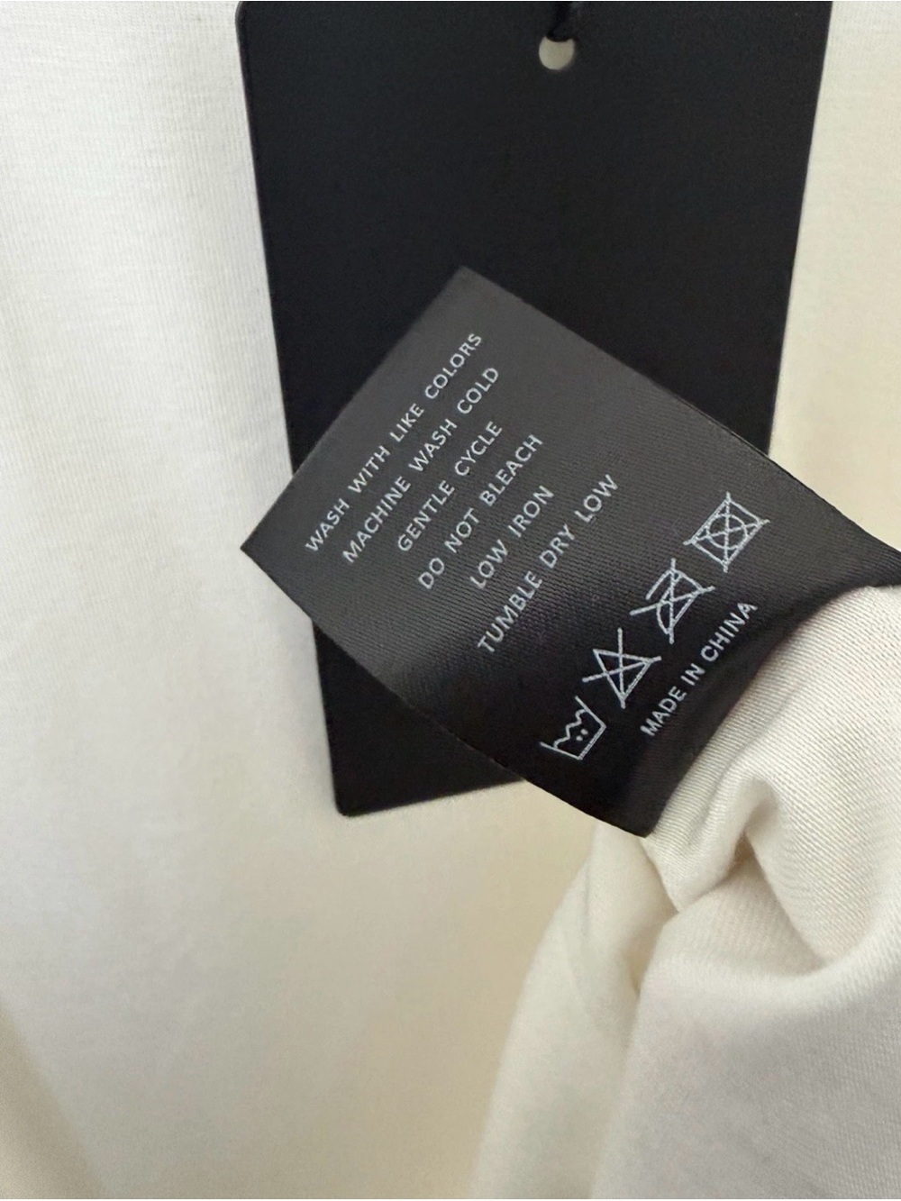 Allwear Modal Long Sleeve Scoop Neck Tee in White - Picture 4 of 5